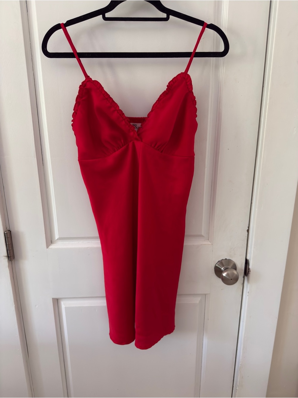 NO BOUNDARIES RED SATIN SLEEP DRESS ❤️